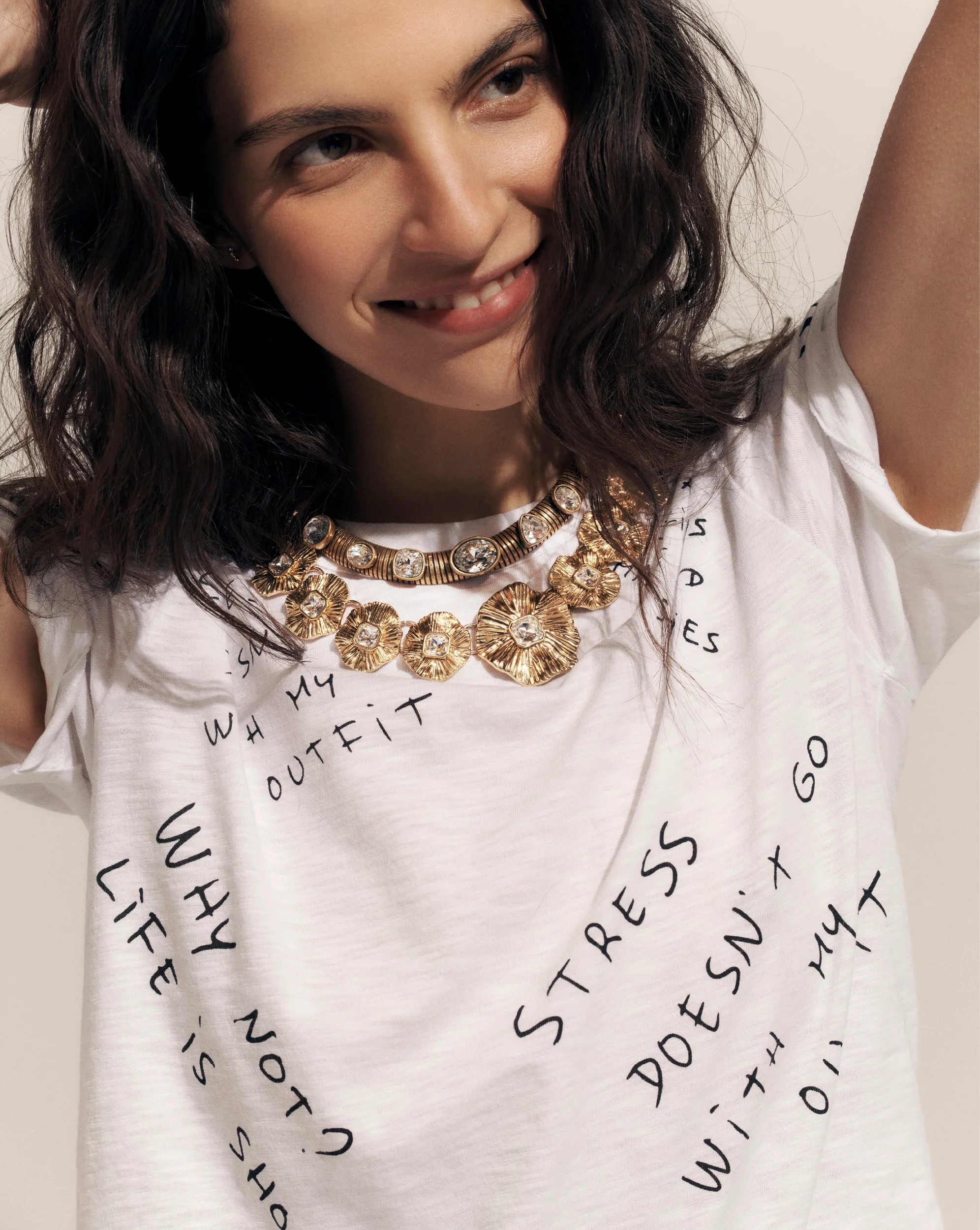 Carla Printed Crewneck T-Shirt