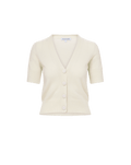 Solene Short-Sleeve Cashmere Cardigan
