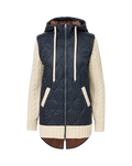 Barrows Knit-Sleeve Quilted Jacket