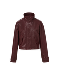 Bateman Cropped Leather Jacket