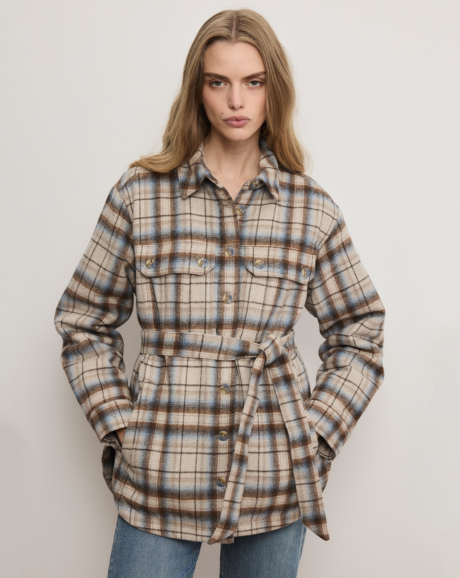 Mikaela Belted Shacket