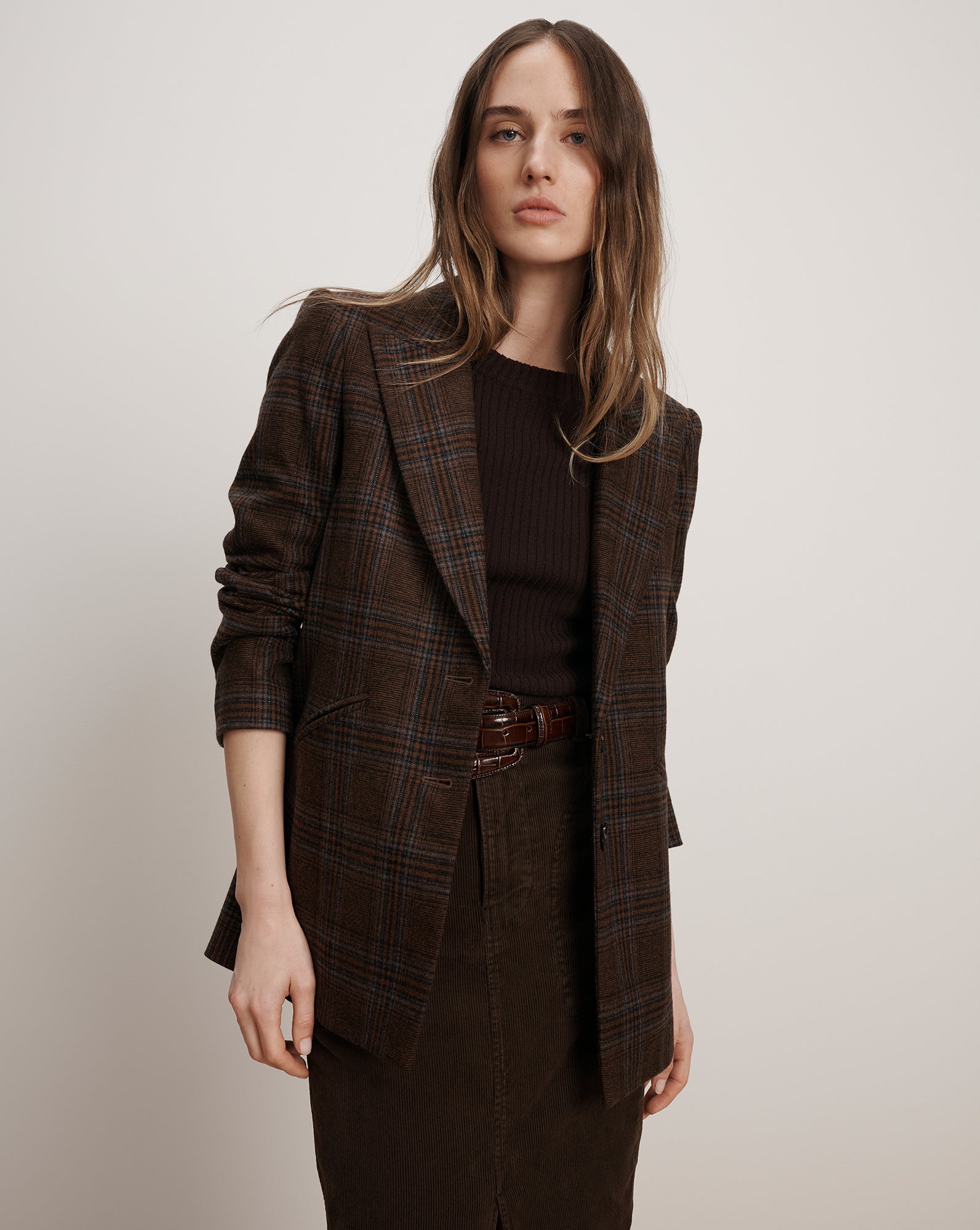 Maci Plaid Dickey Jacket