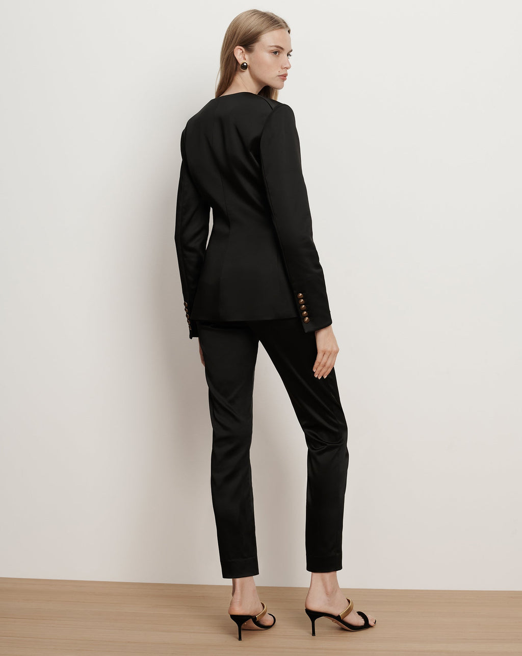 Cynthia Satin Tailored Jacket