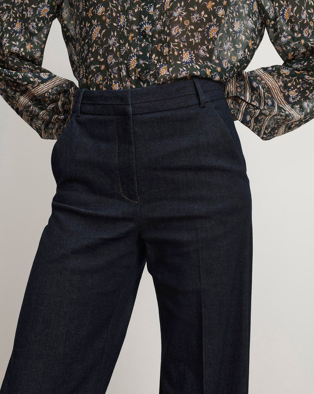 Crue Wide-Leg Denim Pant