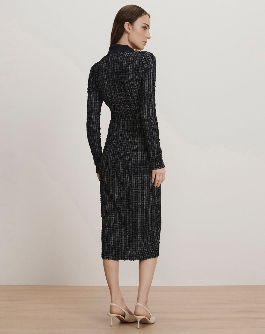 Barrett Plaid Midi Dress