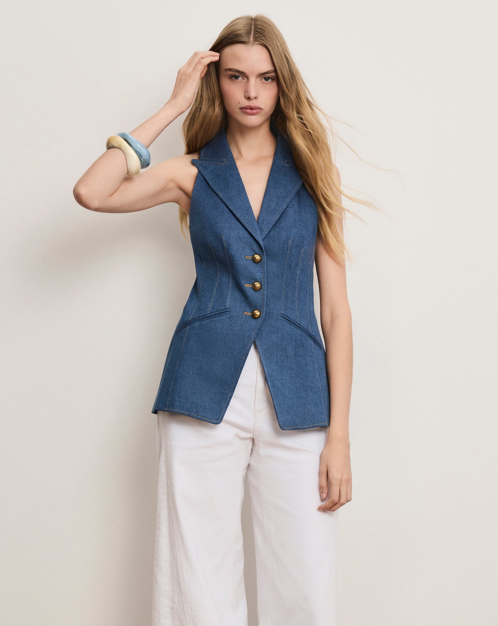 Costa Denim Vest