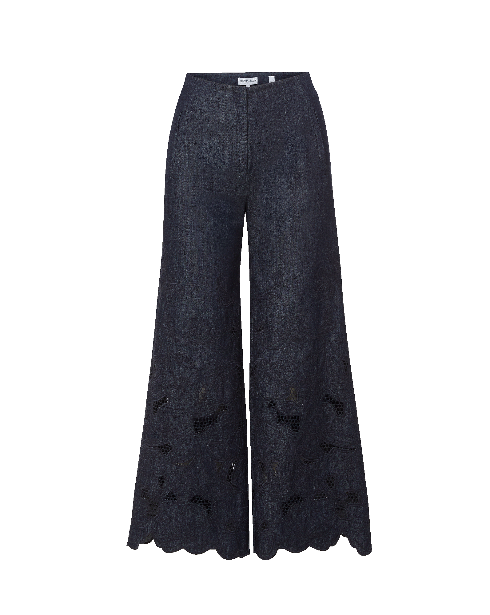 Osborne Wide-Leg Eyelet Pant