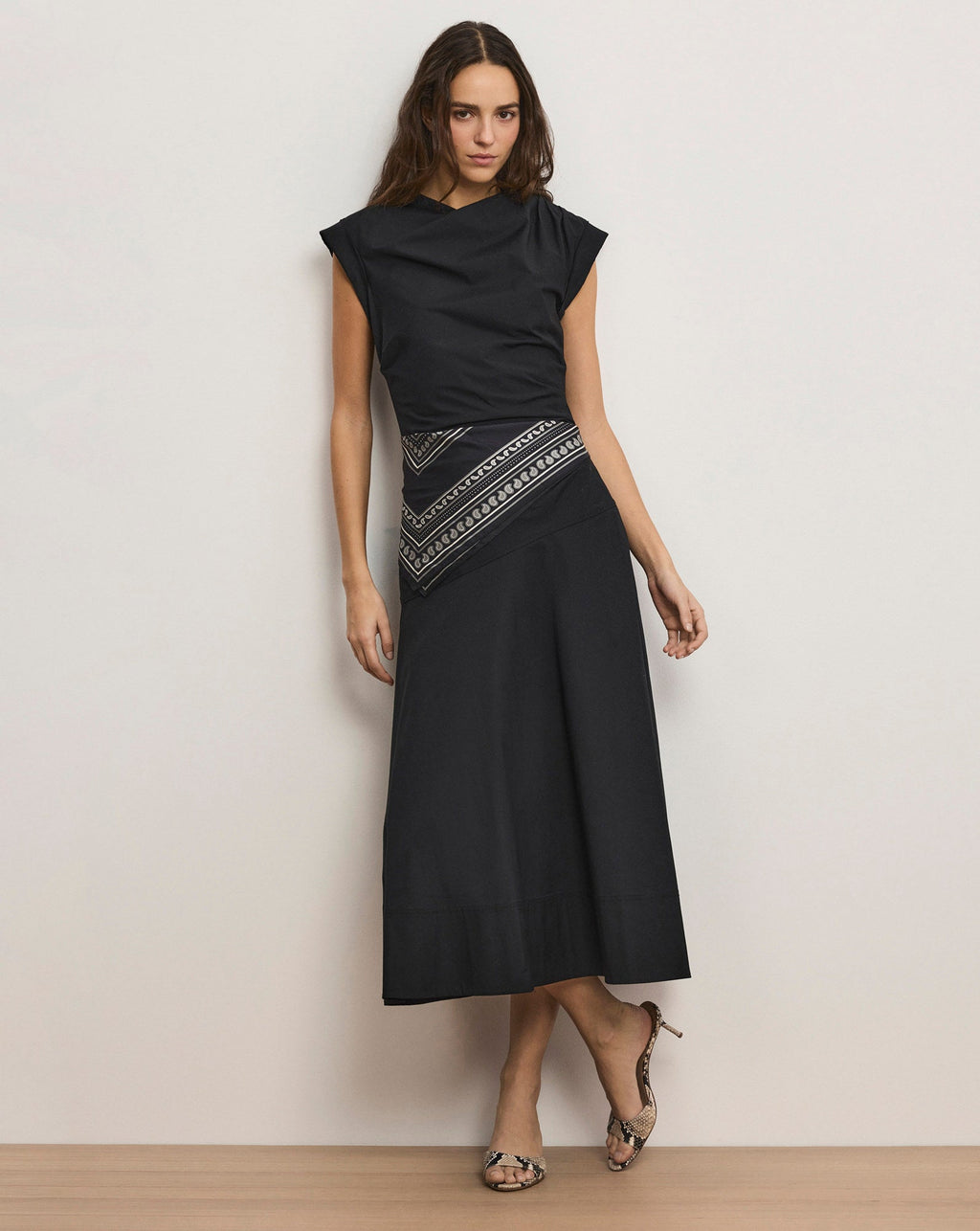 Lisette Cotton Poplin Midi Dress