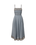 Lana Scarf-Print Midi Dress