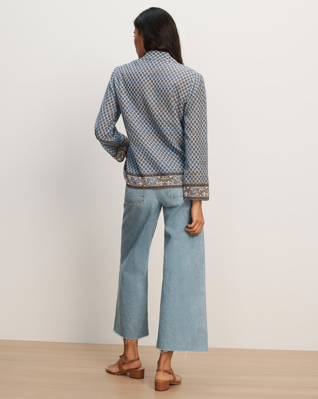 Eva Scarf-Print Blouse