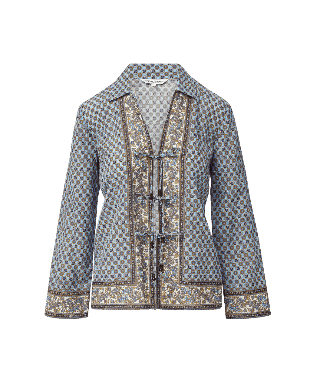 Eva Scarf-Print Blouse