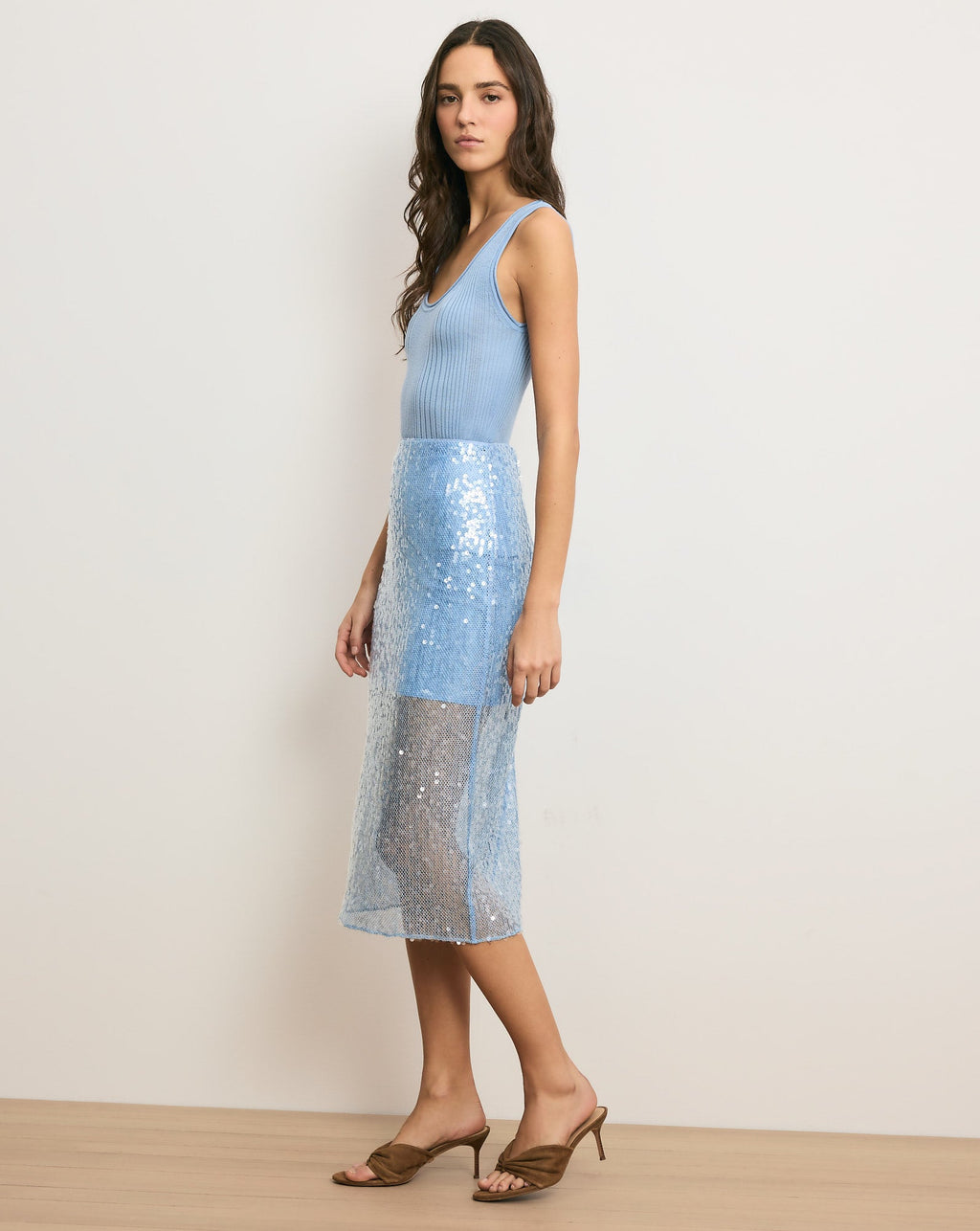 Allora Sequin Midi Skirt