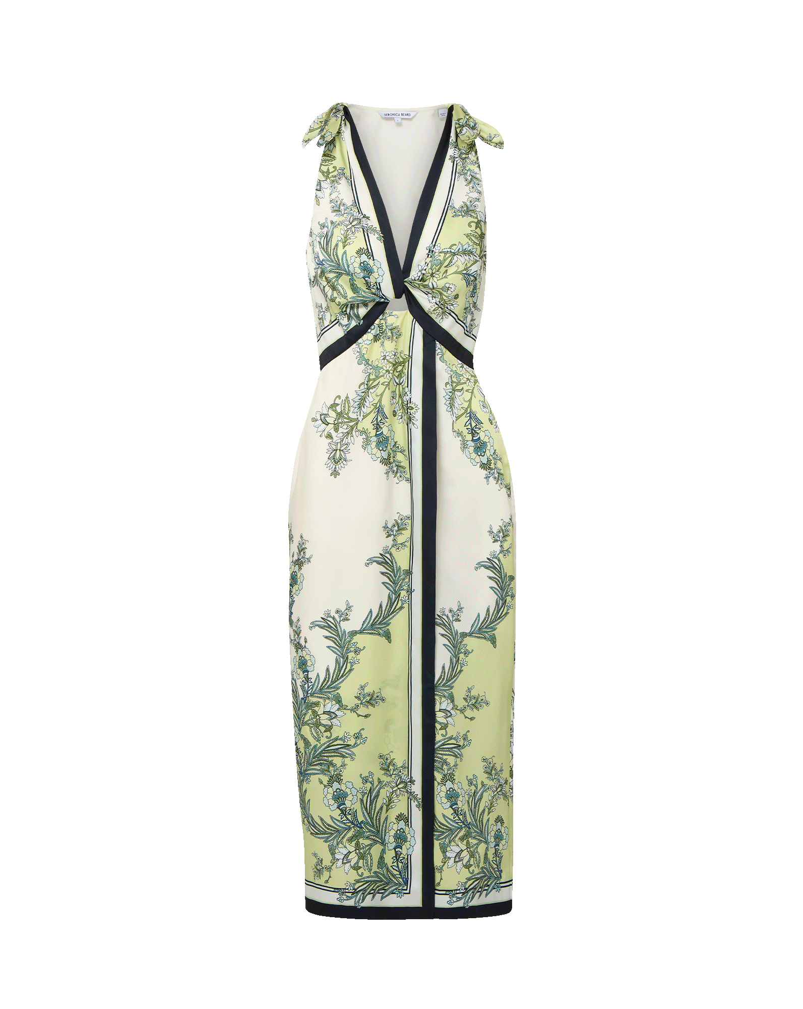 Kaliza Scarf-Print Midi Dress