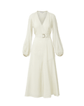 Seneca Bishop-Sleeve Midi Dress