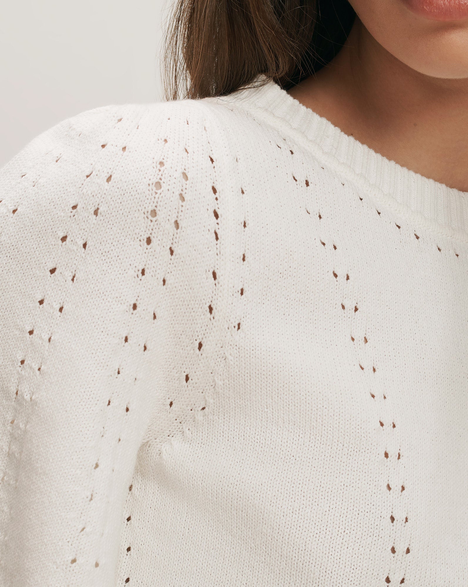 Rhennan Pointelle Knit Top