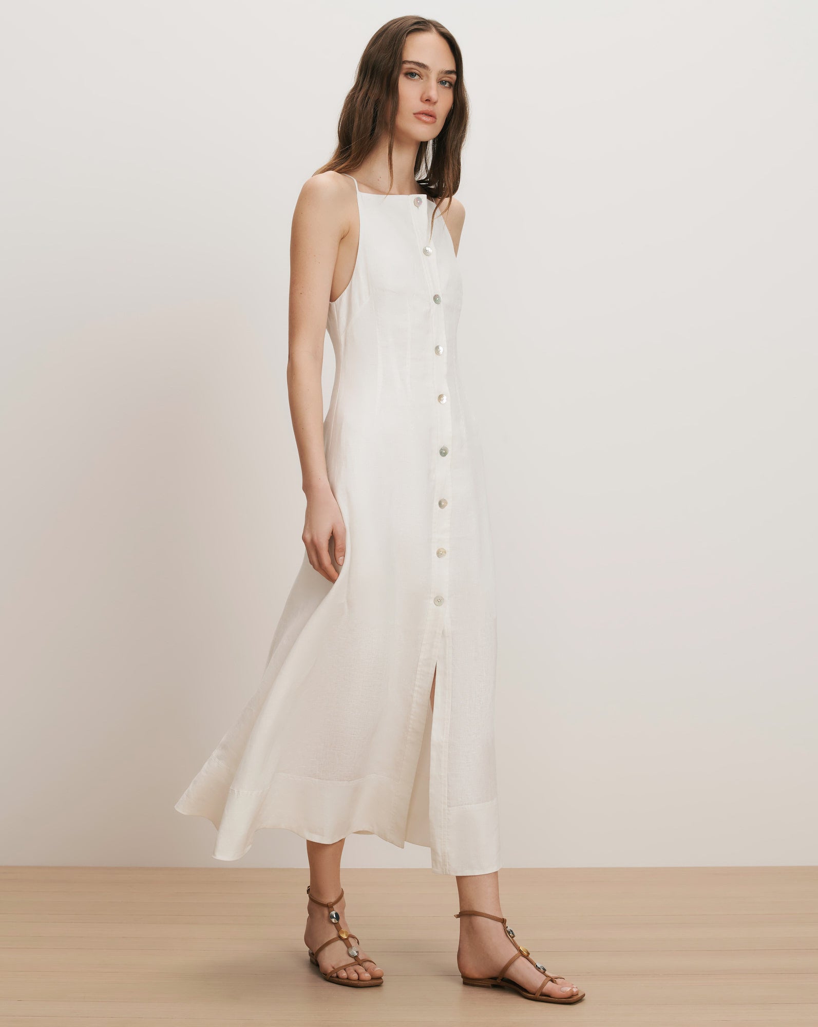 Georges Linen Midi Dress