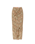Sira Silk Midi Skirt