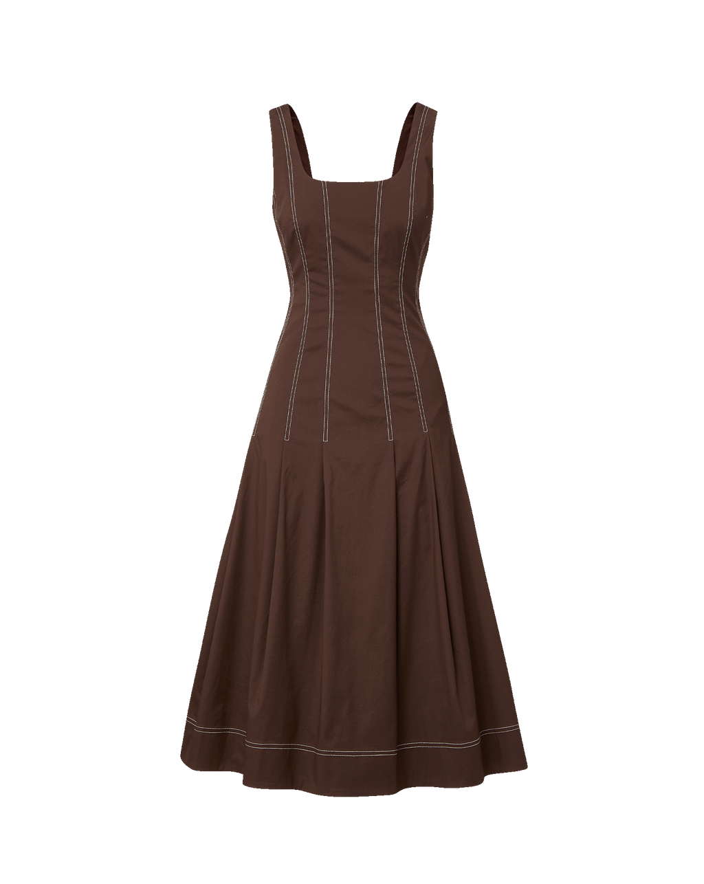 Jolie Cotton Poplin Midi Dress