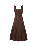 Jolie Cotton Poplin Midi Dress