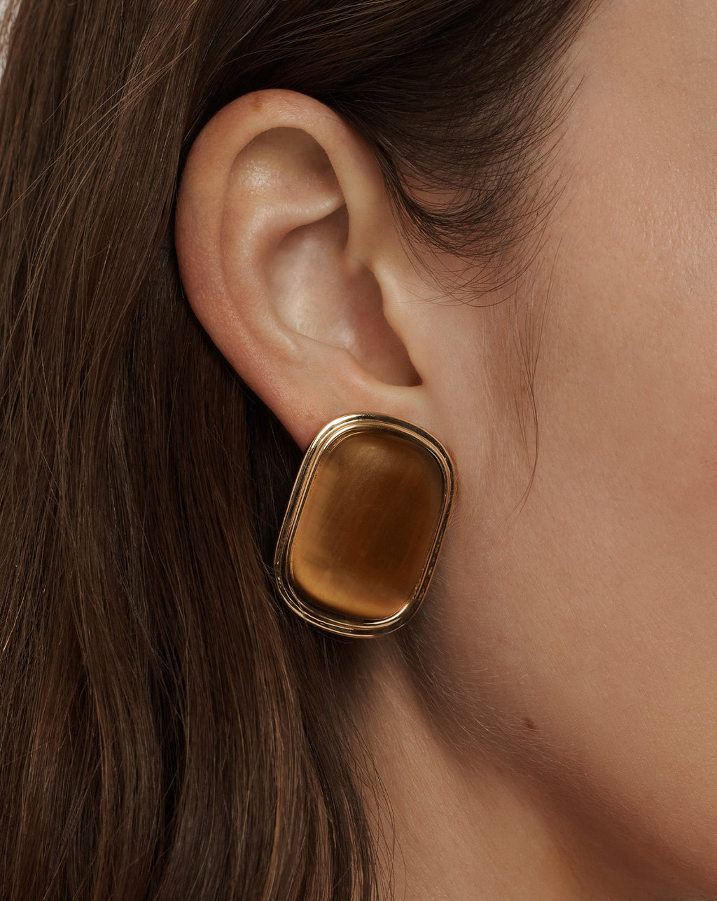 Cat’s Eye Stone Earring