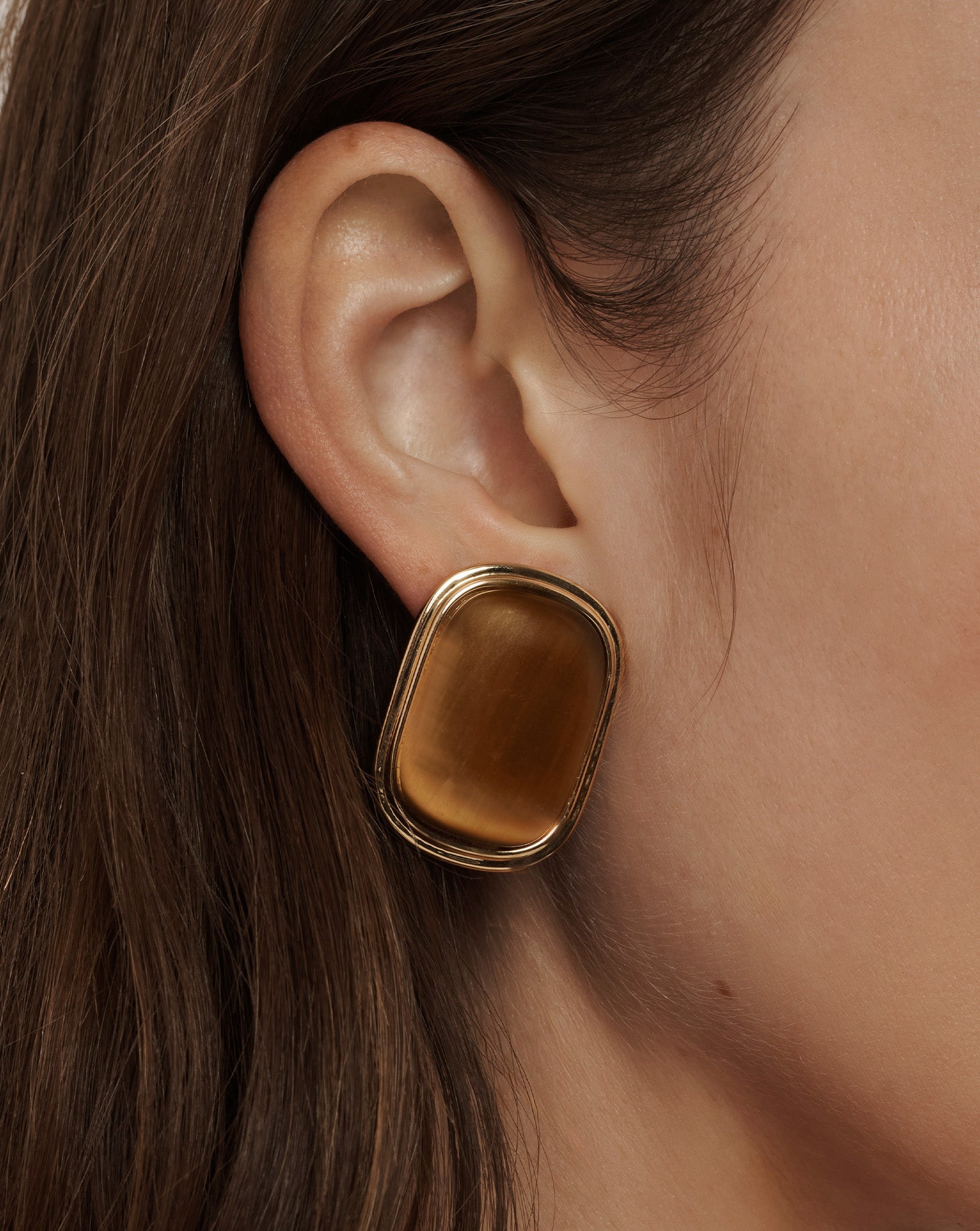 Cat’s Eye Stone Earring