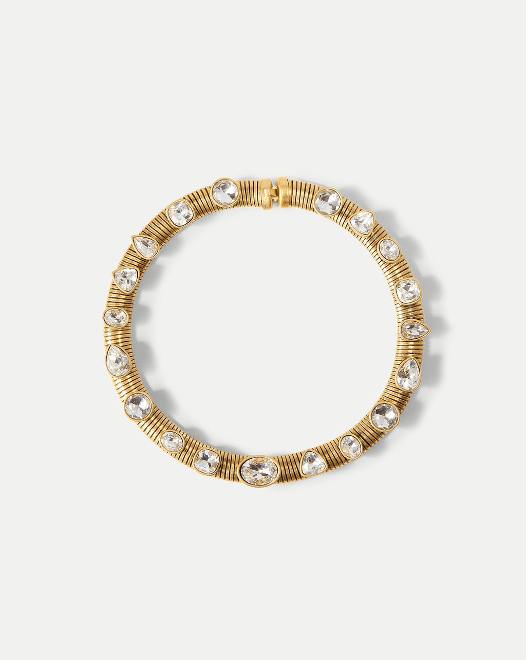 Crystal Tubogas Collar Necklace