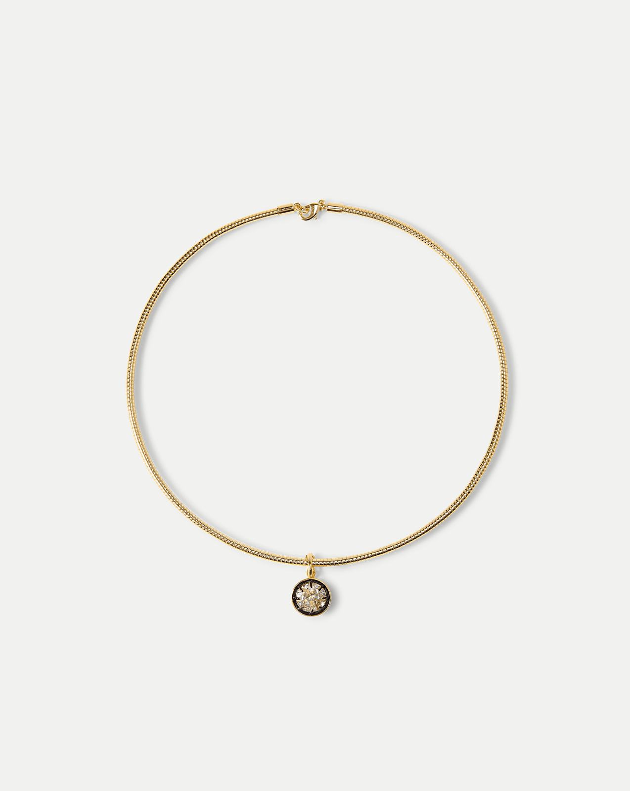 Gold Snake Chain Pendant Necklace