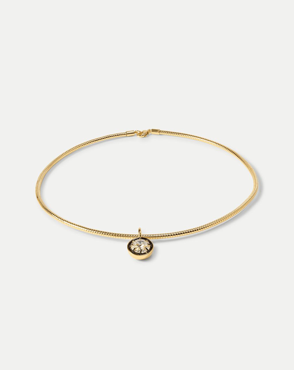 Gold Snake Chain Pendant Necklace