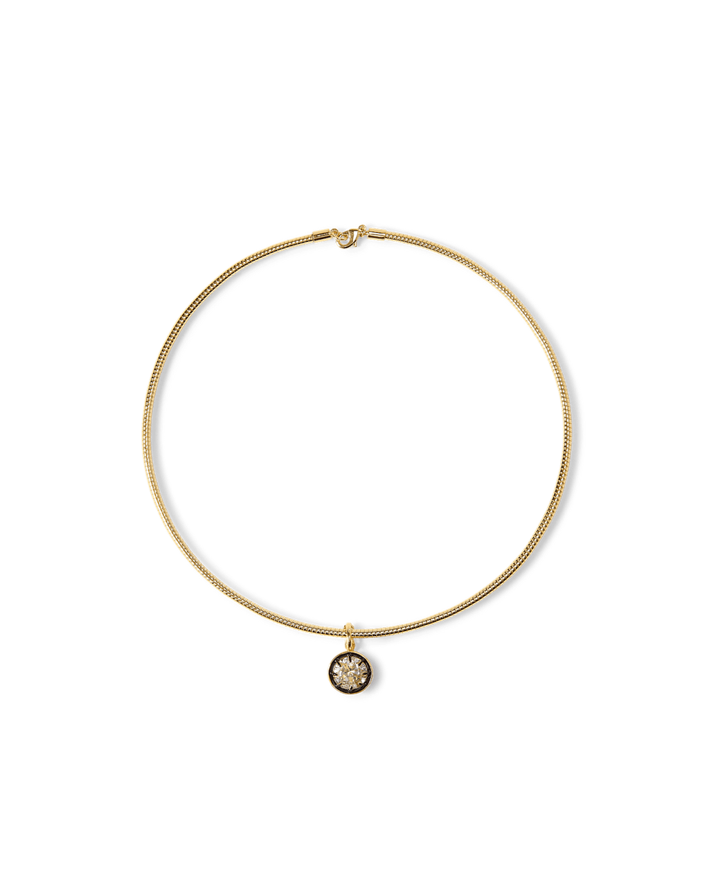 Gold Snake Chain Pendant Necklace