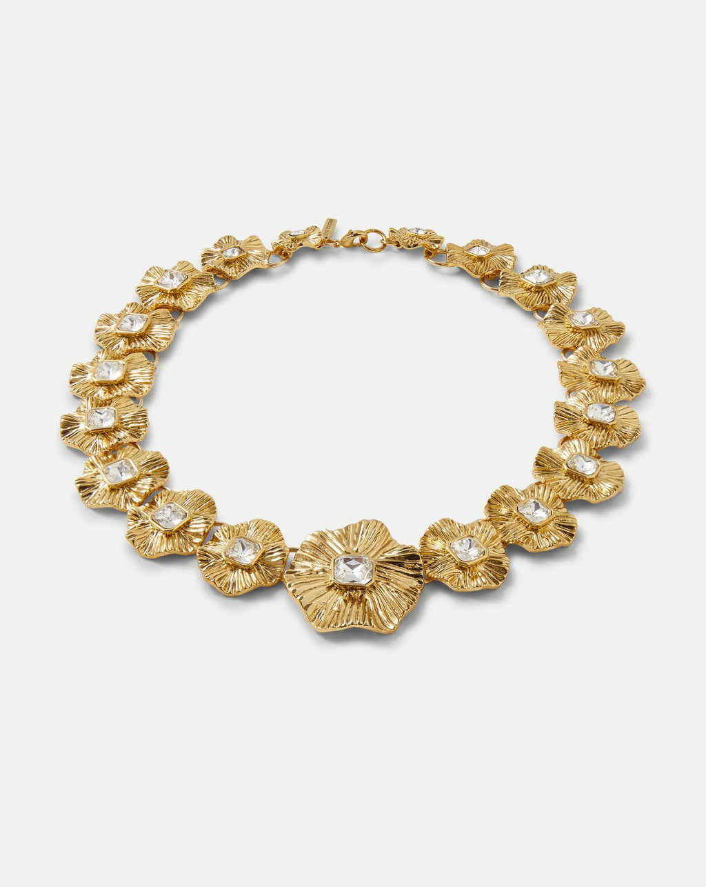 Gold Floral Statement Necklace