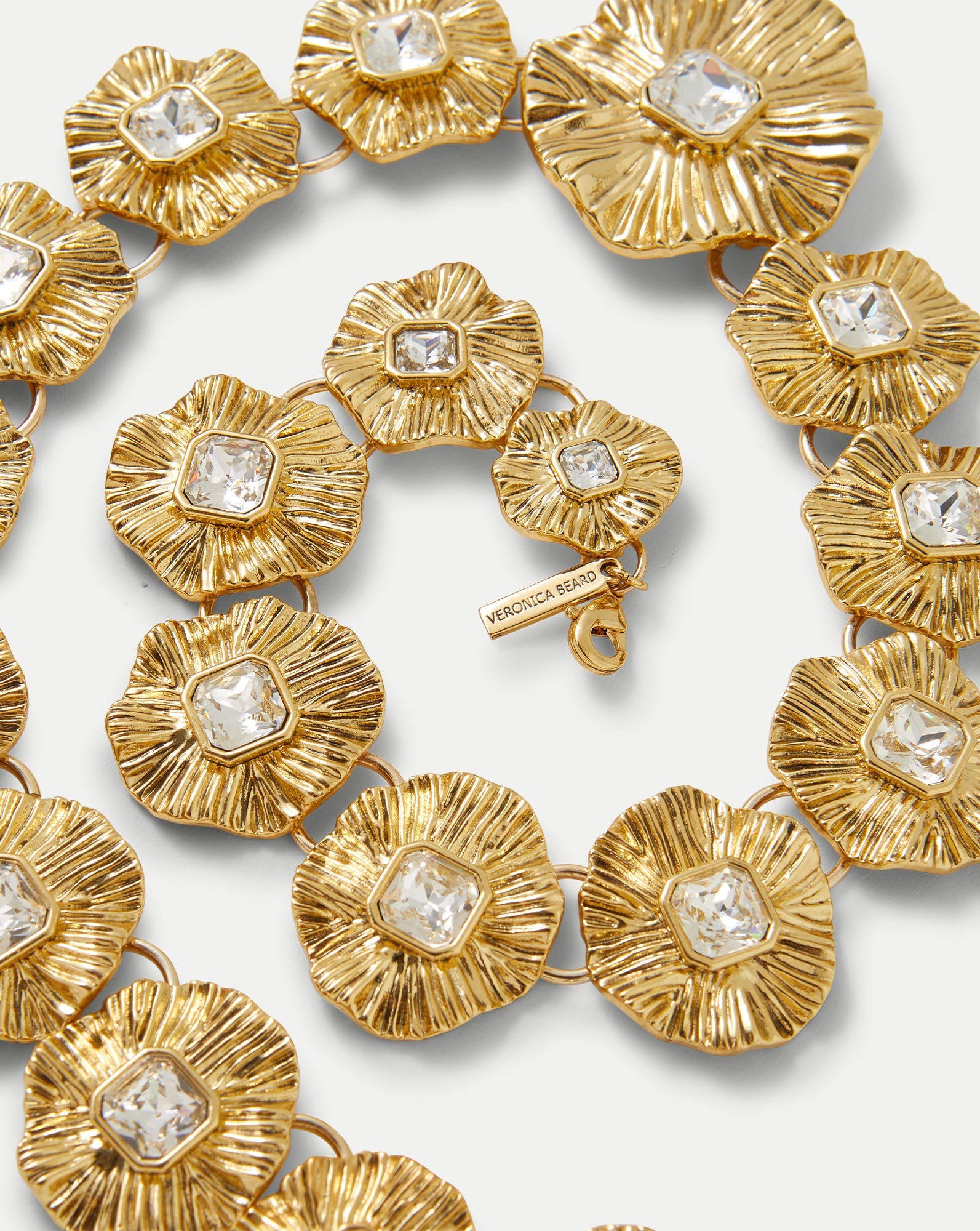 Gold Floral Statement Necklace