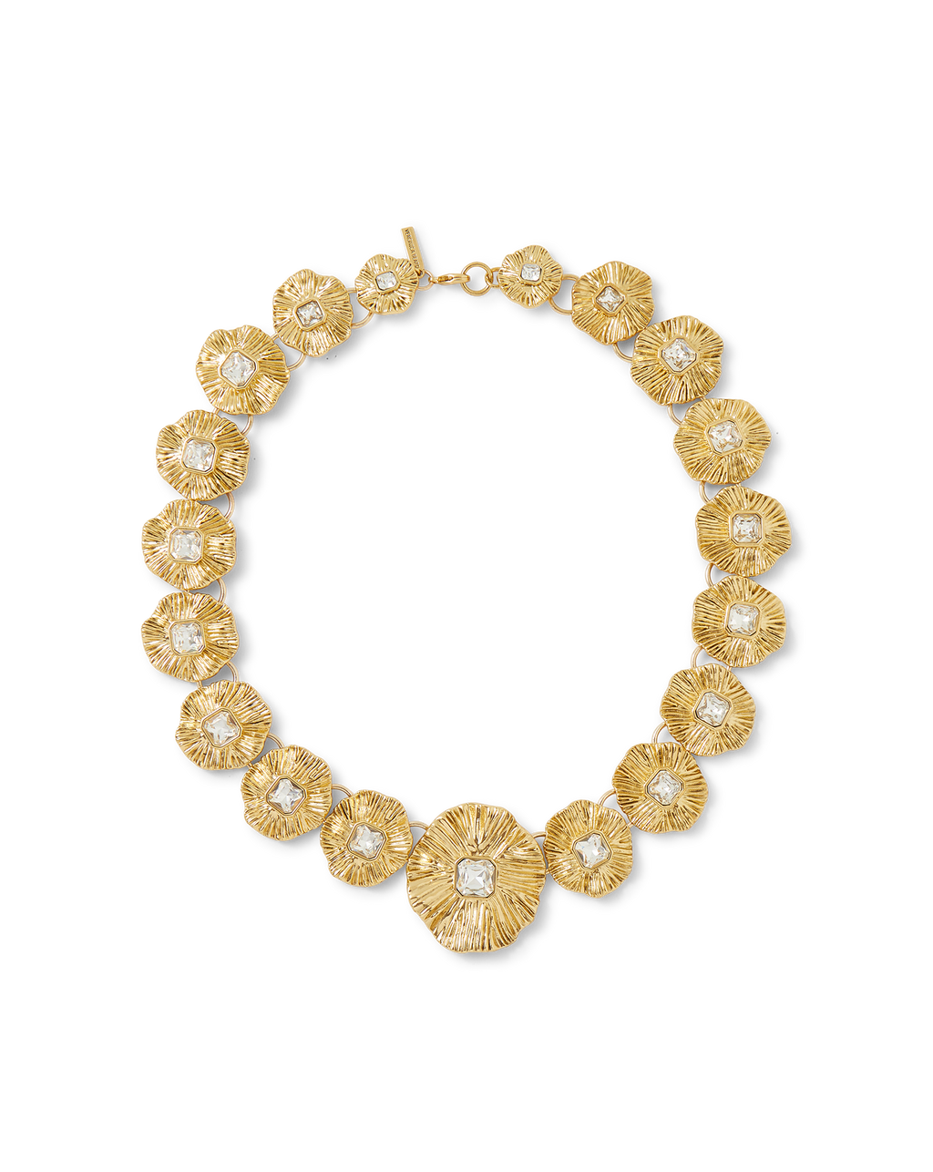 Gold Floral Statement Necklace