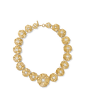 Gold Floral Statement Necklace