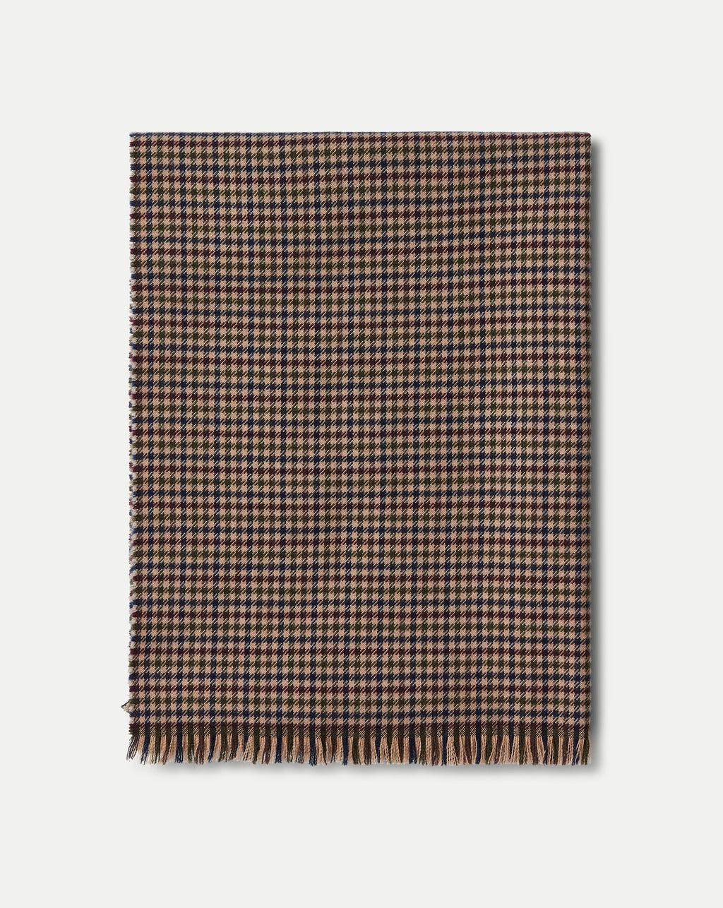 Houndstooth Wool Scarf
