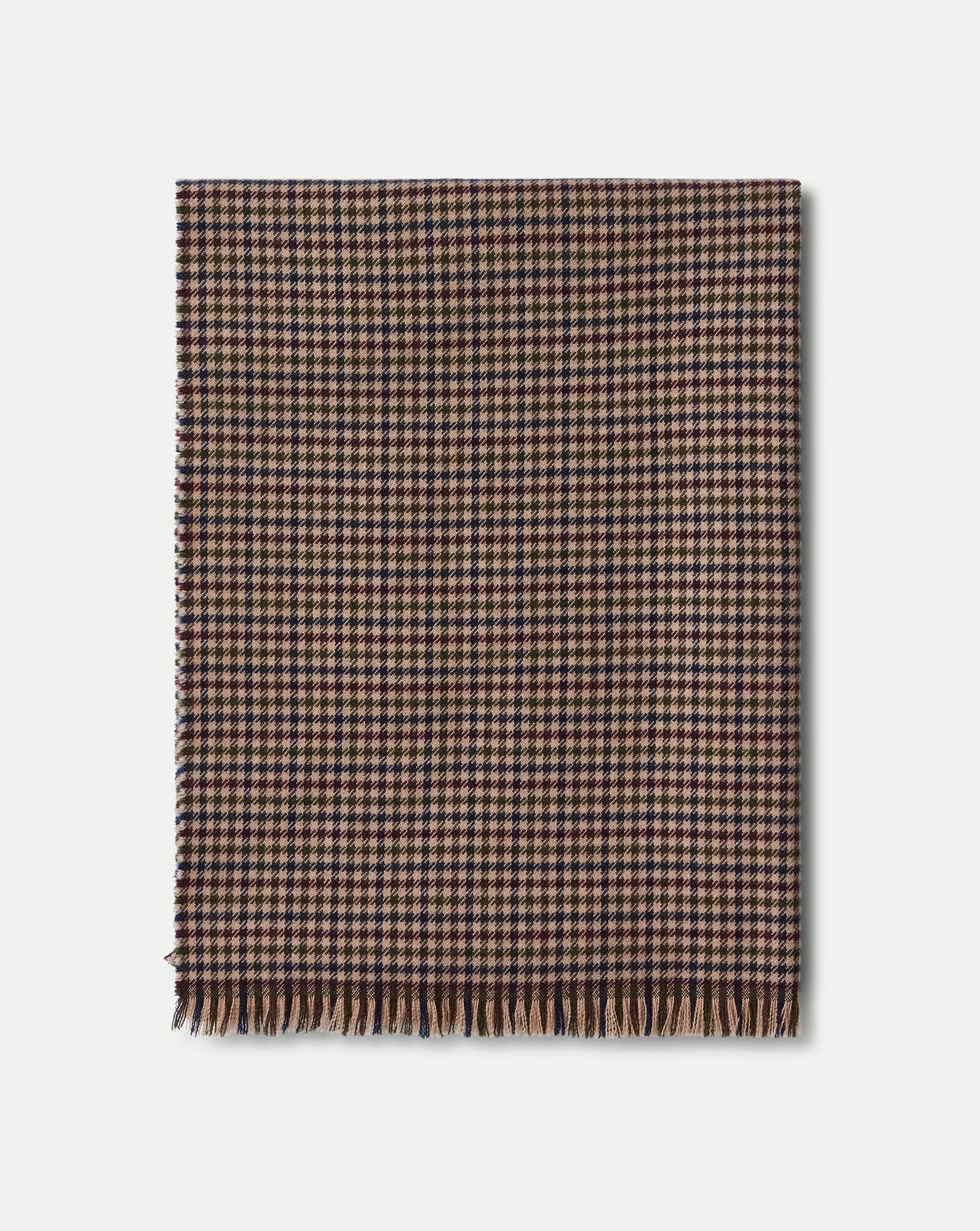 Houndstooth Wool Scarf