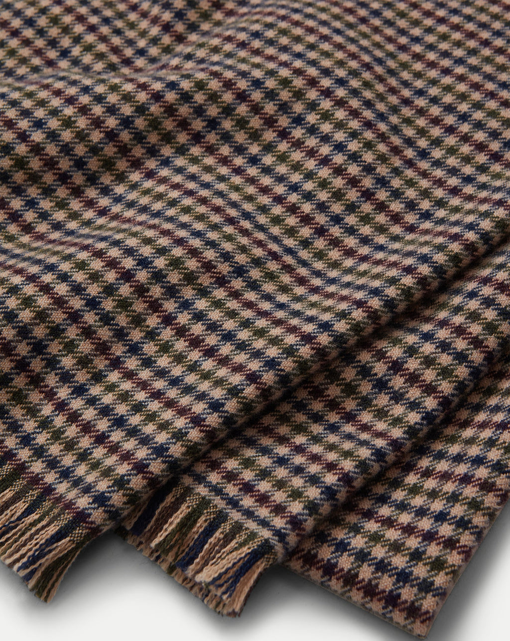 Houndstooth Wool Scarf