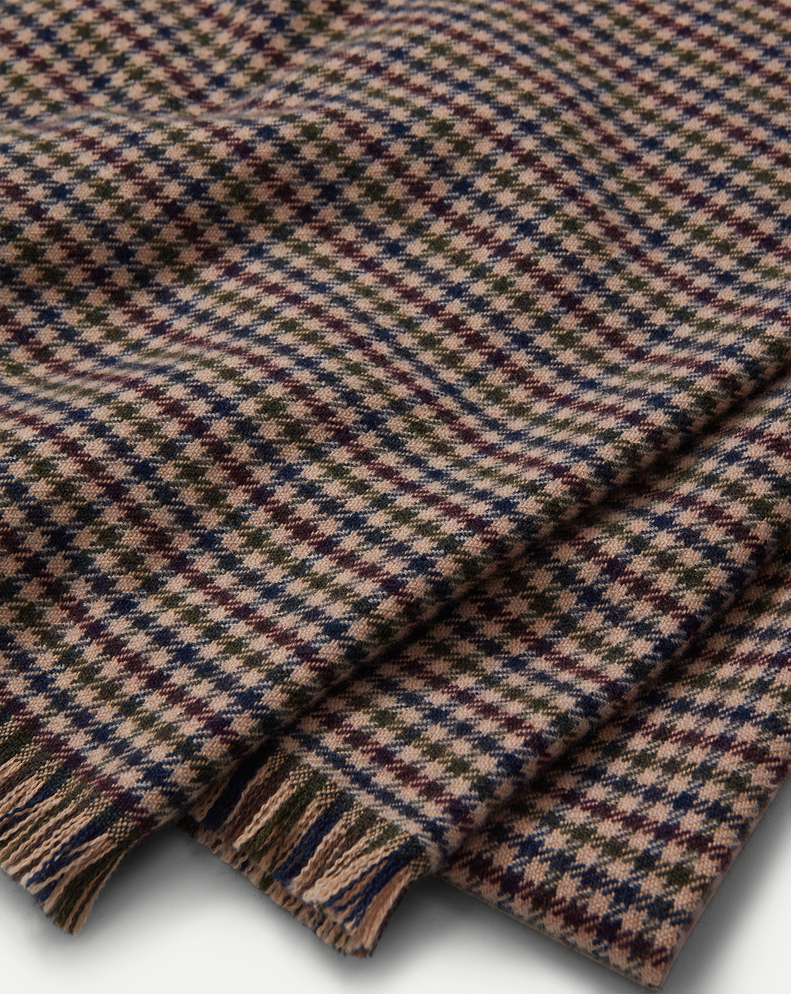 Houndstooth Wool Scarf