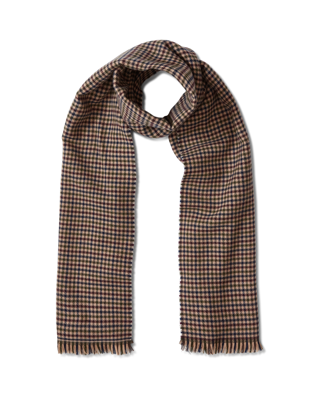 Houndstooth Wool Scarf