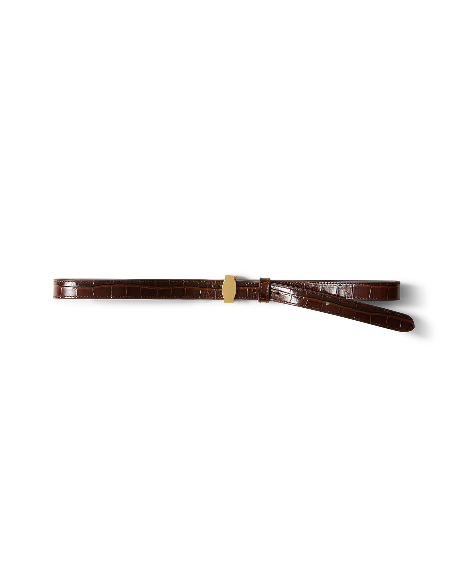 Dash Croc-Embossed Belt