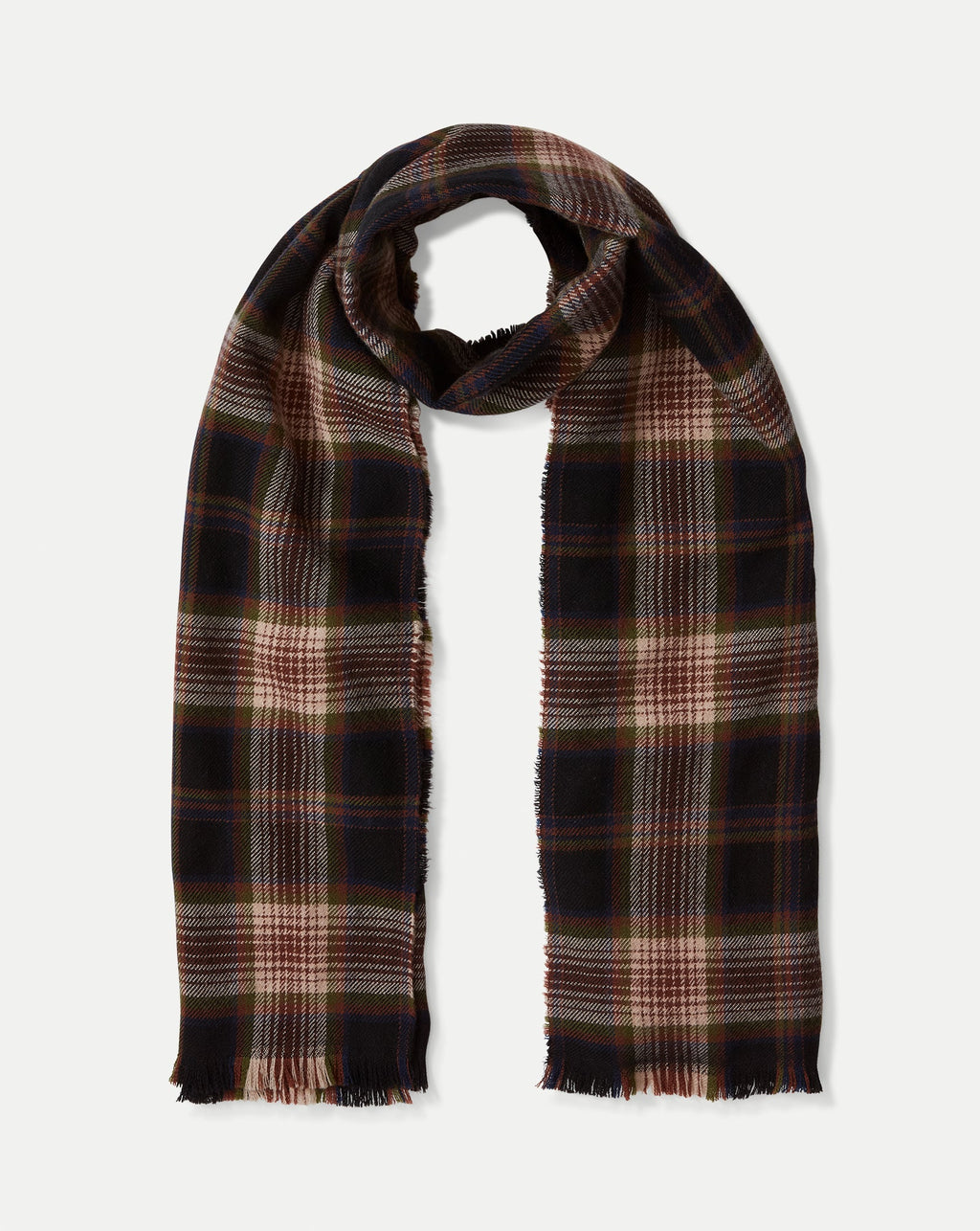 Plaid Wool Scarf