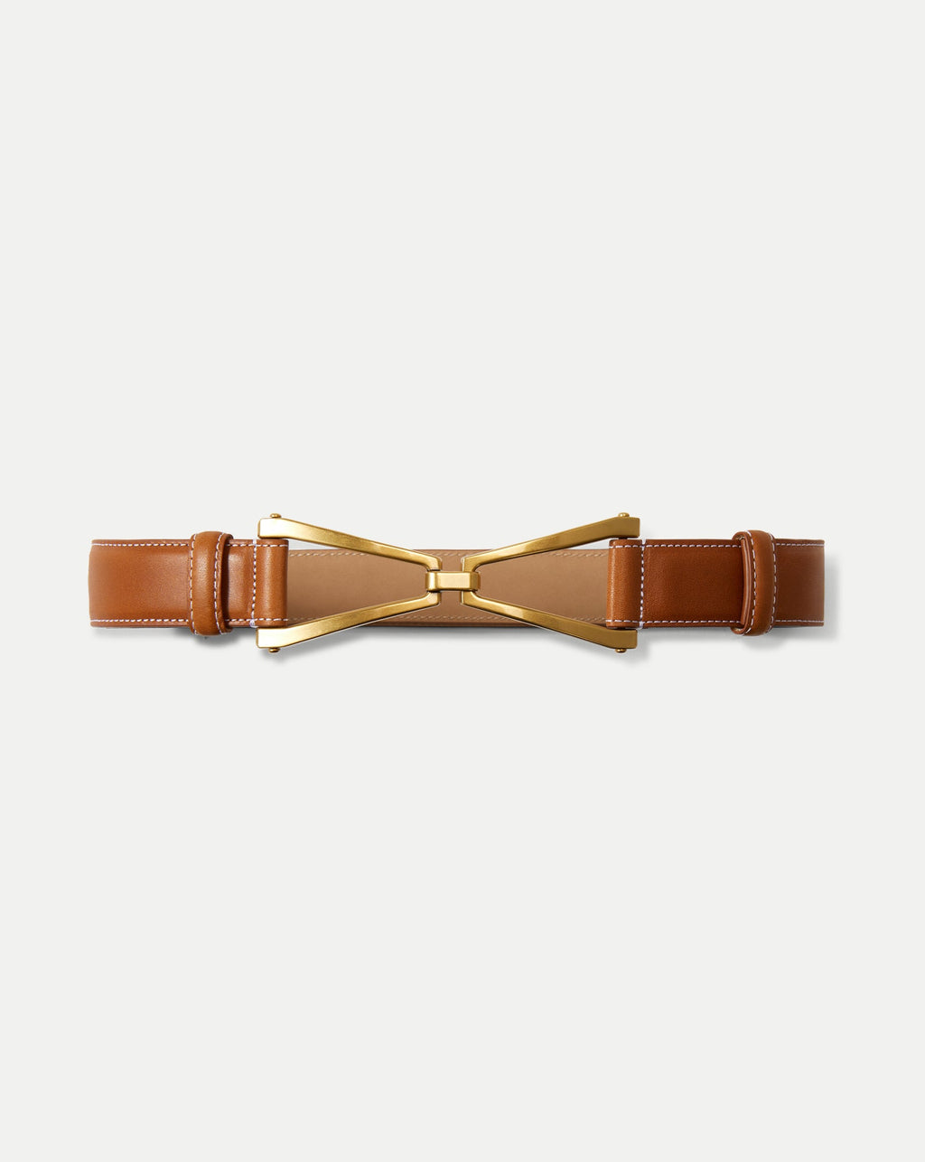 V Leather Belt