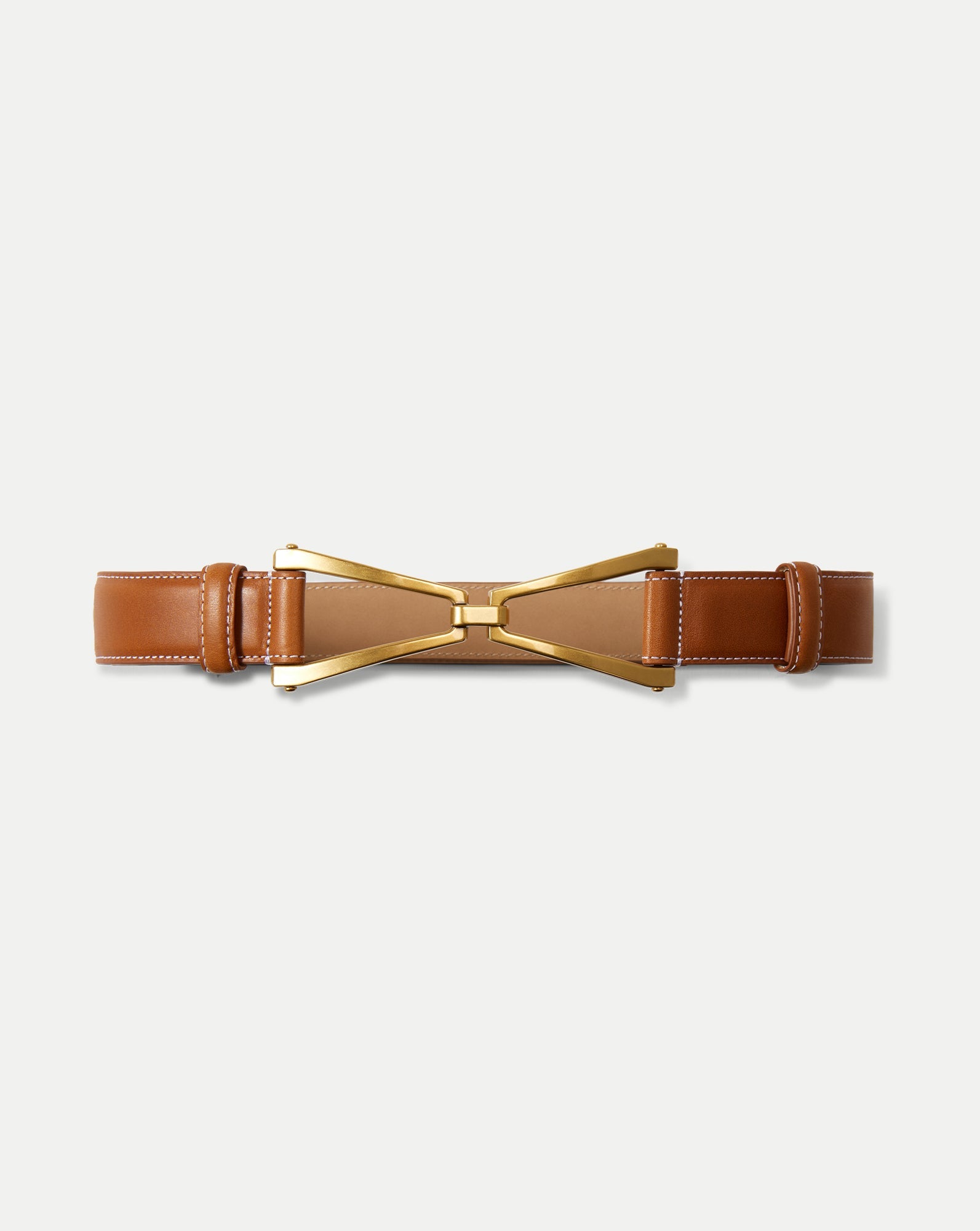 V Leather Belt