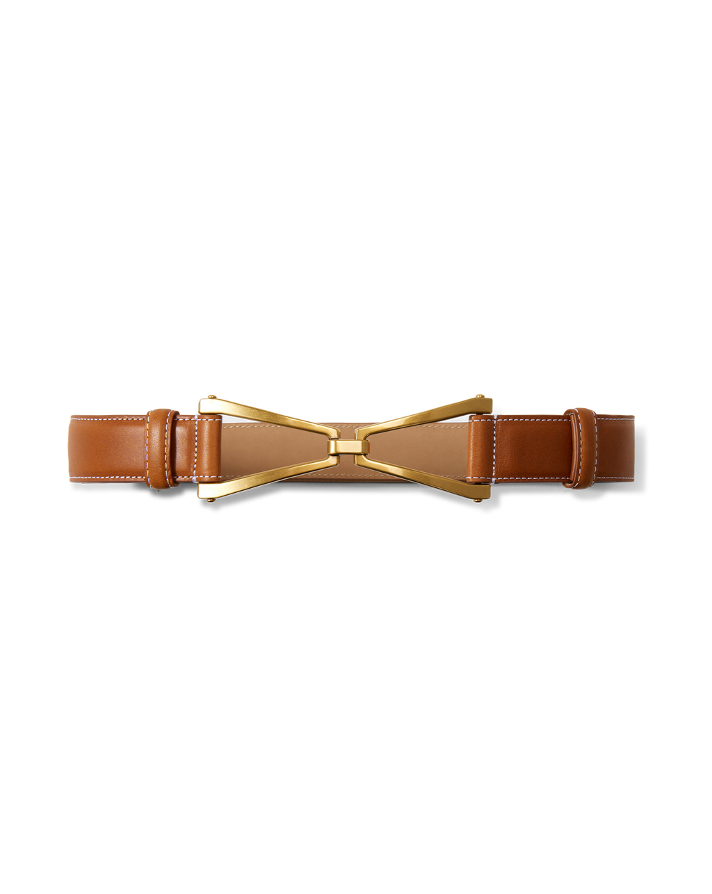 V Leather Belt