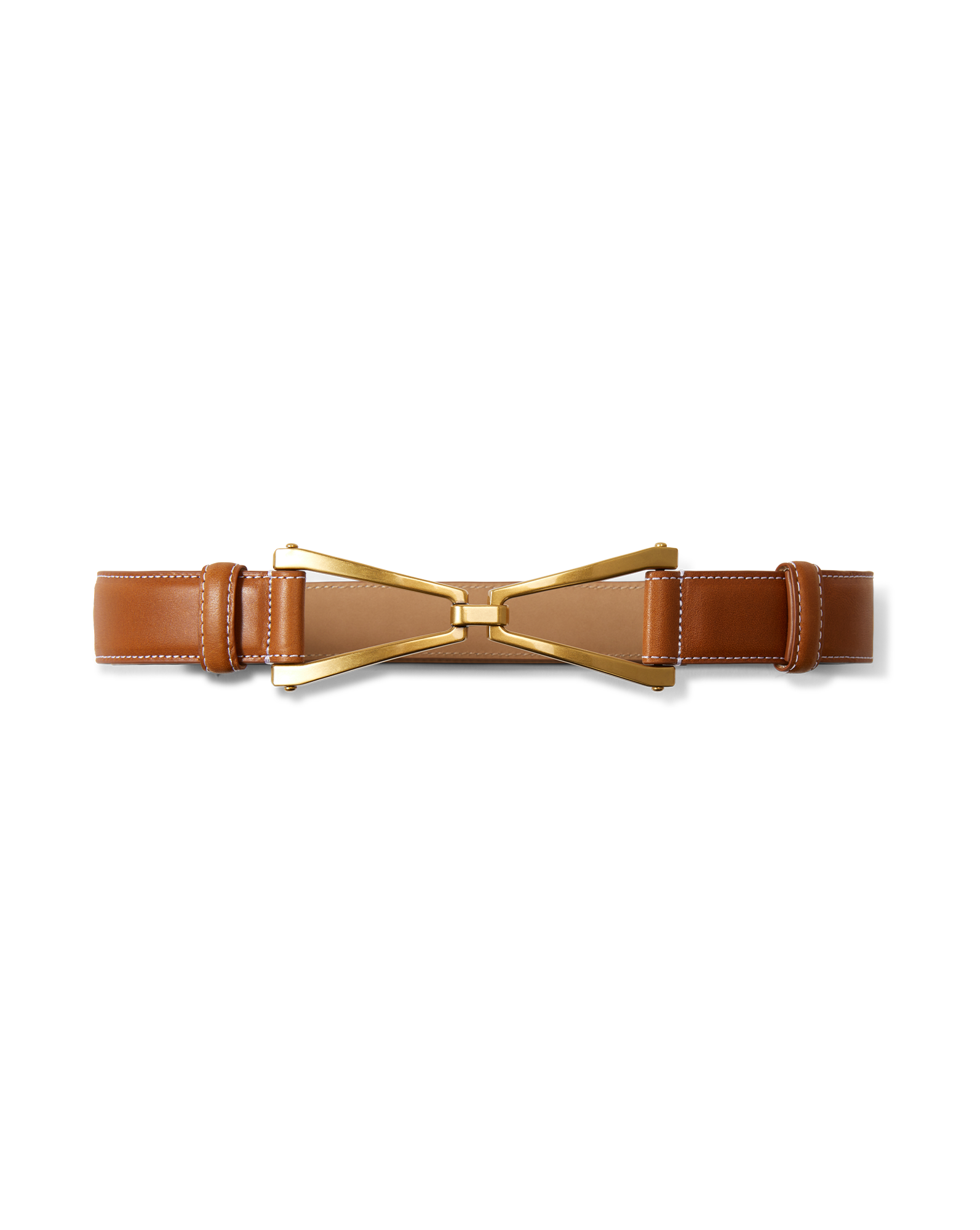 V Leather Belt