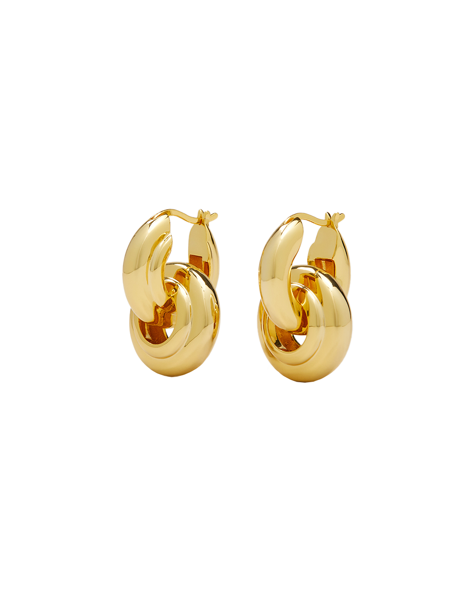 Interlocking Hoop Earrings
