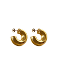 Gold Juliet Chubby Hoop 
Earrings