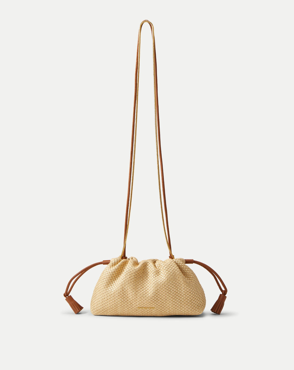 Small Veronica Beard Raffia Stash Bag