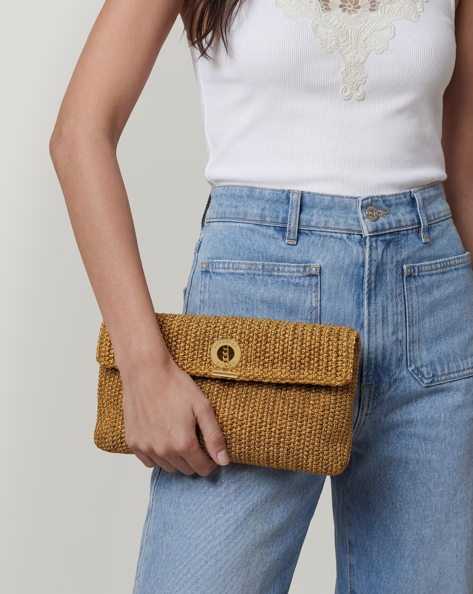 Raffia Anchor Clutch