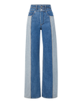 Taylor Two-Tone Wide-Leg Jean