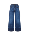 Taylor Released Hem Cropped Wide-Leg Jean